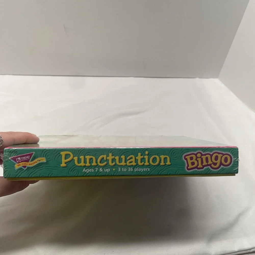 PUNCTUATION BINGO Classroom Game w/‎ Chips Trend Enterprises Educational 2002